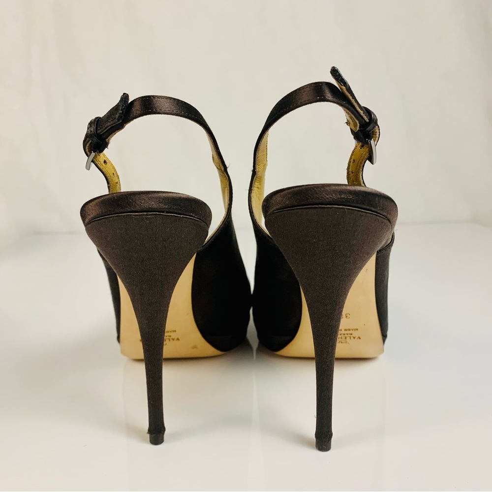 Valentino Slingback Brown Pumps Size 38.5 - Picture 5 of 10